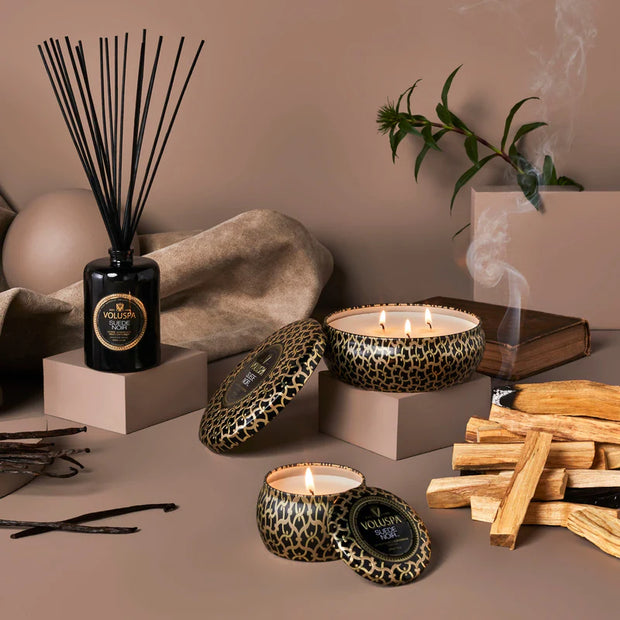 Voluspa Suede Noir Reed Diffuser