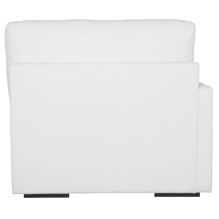 Uttermost Refuge Modular Left Arm Facing Piece ~ Ultra Plush Artic White Performance Fabric