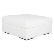 Uttermost Refuge Modular Sectional Sofa with Ottoman ~ Ultra Plush Artic White Performance Fabric