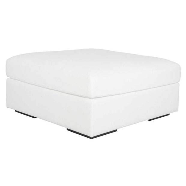 Uttermost Refuge Modular Sectional Sofa with Ottoman ~ Ultra Plush Artic White Performance Fabric