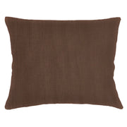 Anaya Home So Soft Linen Oak Brown Dutch Euro Pillow 28x36 With Down Insert