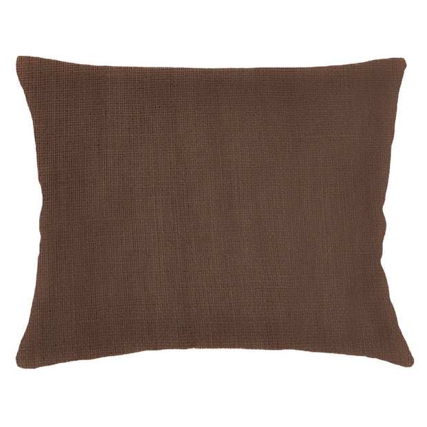 Anaya Home So Soft Linen Oak Brown Dutch Euro Pillow 28x36 With Down Insert