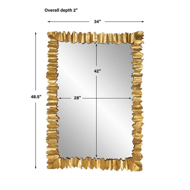 Uttermost Lev Contemporary Antique Gold Mirror