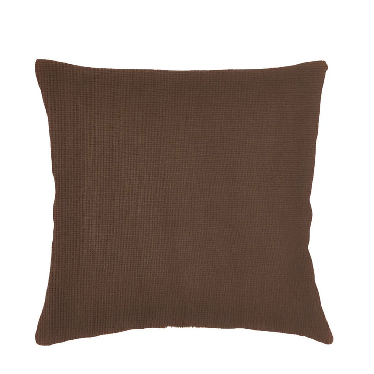 Anaya Home So Soft Linen Oak Brown Pillow 20x20 With Down Insert
