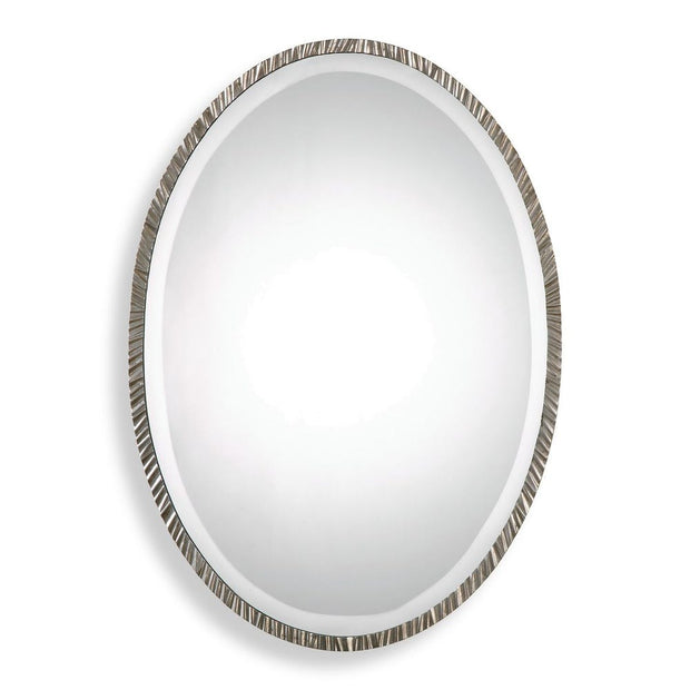 Uttermost Annadel Antique Metallic Silver Oval Mirror