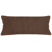 Anaya Home So Soft Linen Oak Brown Lumbar Pillow 14x40 With Down Insert