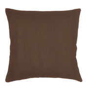 Anaya Home So Soft Linen Oak Brown Euro Pillow 26x26 With Down Insert
