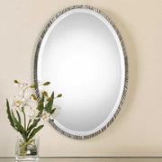 Uttermost Annadel Antique Metallic Silver Oval Mirror
