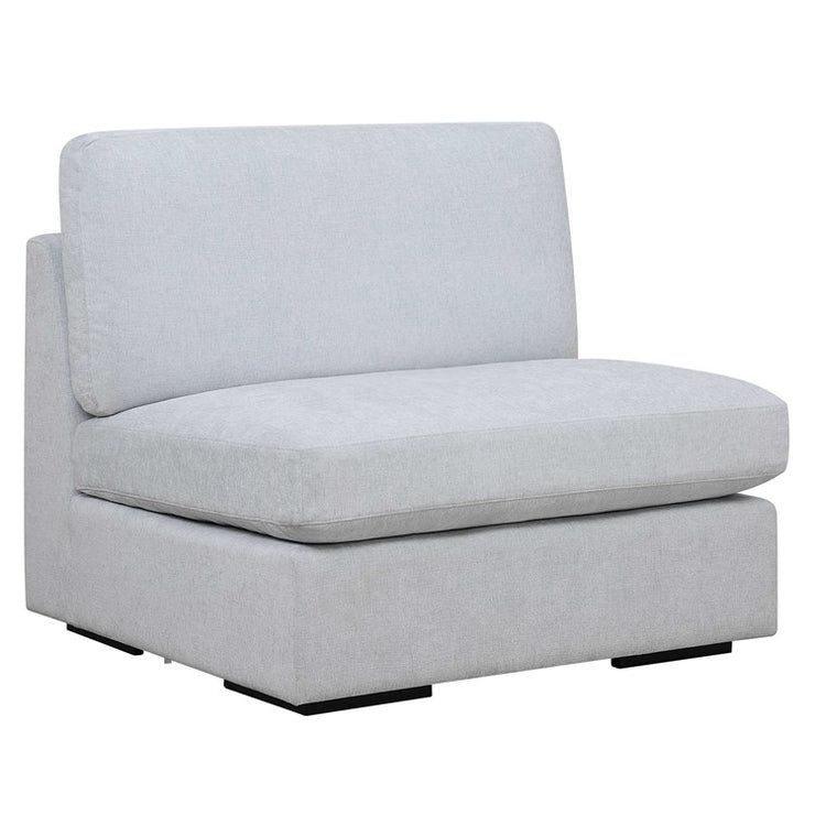 Uttermost Refuge Modular Armless Piece ~ Cloud Blue Performance Fabric