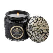 Voluspa Suede Noir Petite Jar Candle