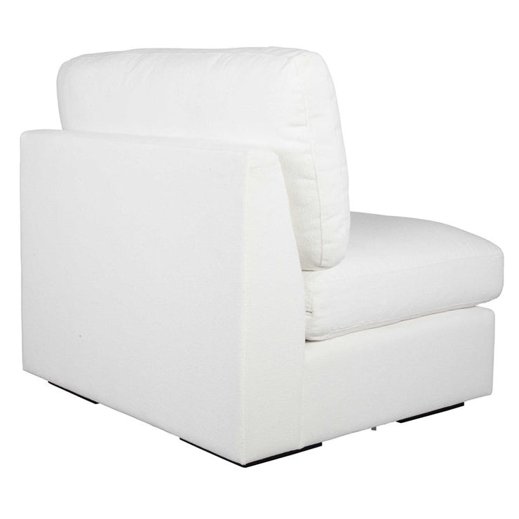 Uttermost Refuge Modular Armless Piece ~ Ultra Plush Artic White Performance Fabric