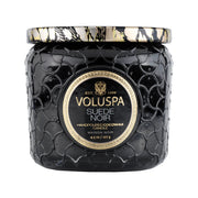 Voluspa Suede Noir Petite Jar Candle