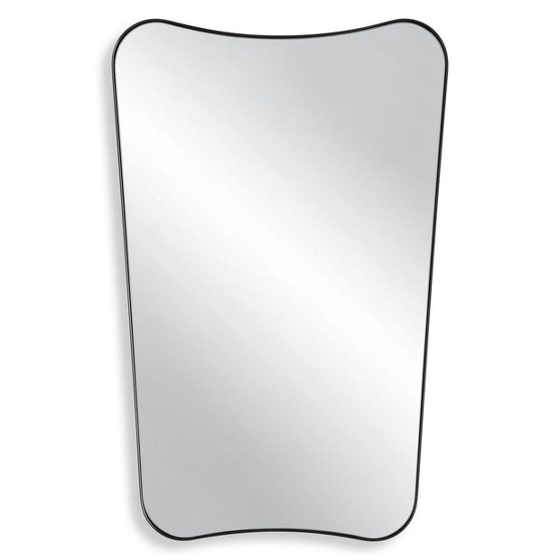 Uttermost Belvoir Sleek Satin Black Mirror