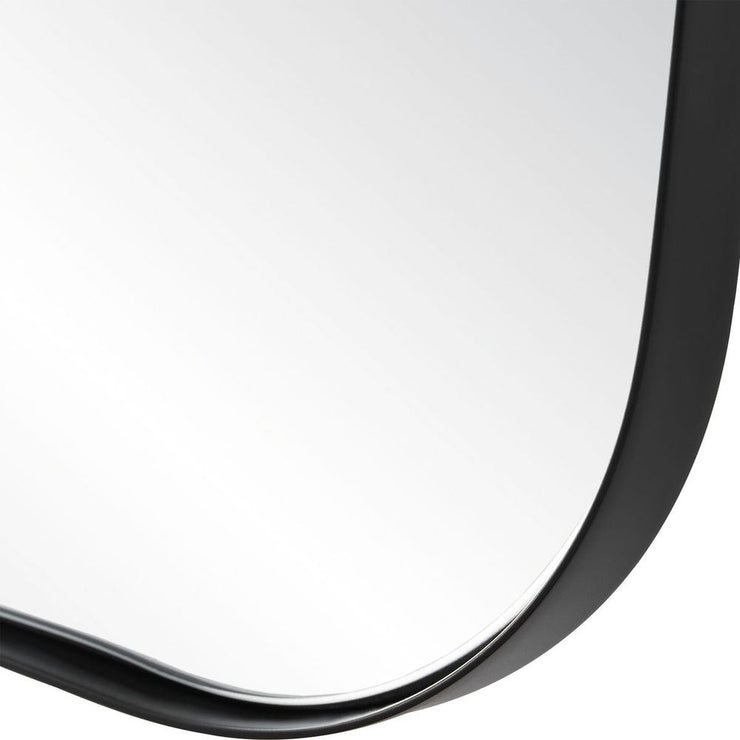 Uttermost Belvoir Sleek Satin Black Mirror