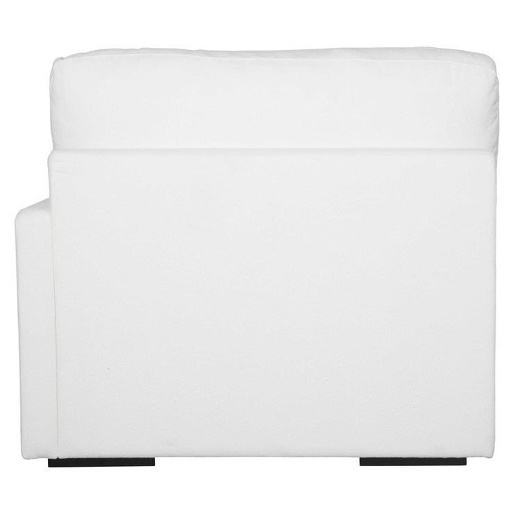 Uttermost Refuge Modular Right Arm Facing Piece ~ Ultra Plush Artic White Performance Fabric