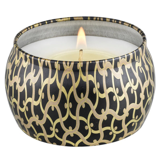 Voluspa Suede Noir Mini Tin Candle