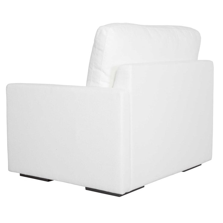 Uttermost Refuge Modular Right Arm Facing Piece ~ Ultra Plush Artic White Performance Fabric