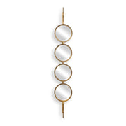 Uttermost Button Sleek Iron Gold Leaf Mirror