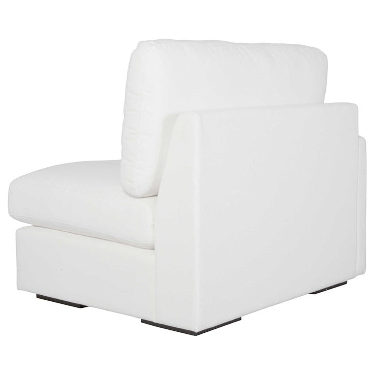 Uttermost Refuge Modular Left Arm Facing Piece ~ Ultra Plush Artic White Performance Fabric