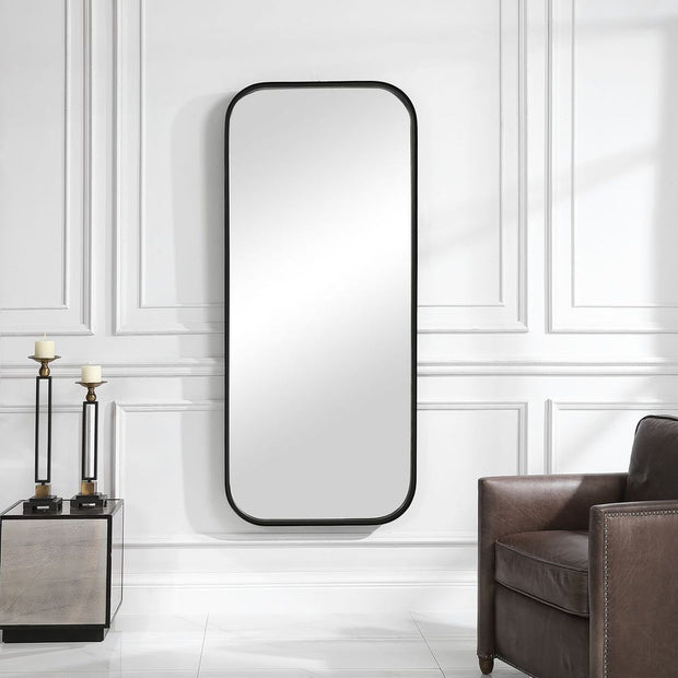 Uttermost Concord Tall Satin Black Mirror