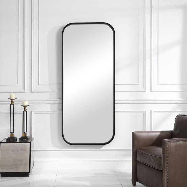 Uttermost Concord Tall Satin Black Mirror