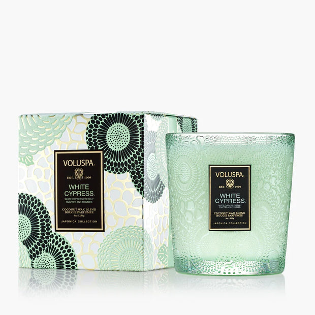 Voluspa White Cypress Classic Candle ~9oz