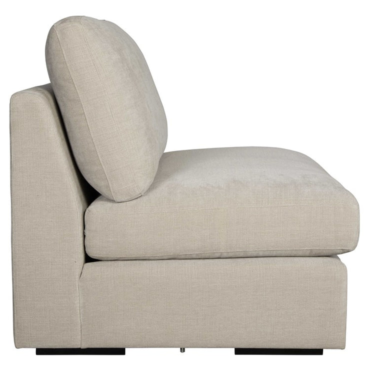 Uttermost Refuge Modular Armless Piece ~ Velvety Sand Performance Fabric