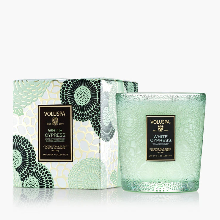 Voluspa White Cypress Classic Candle ~9oz