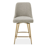 Uttermost Bramwell Heathered Taupe Fabric Counter Stool