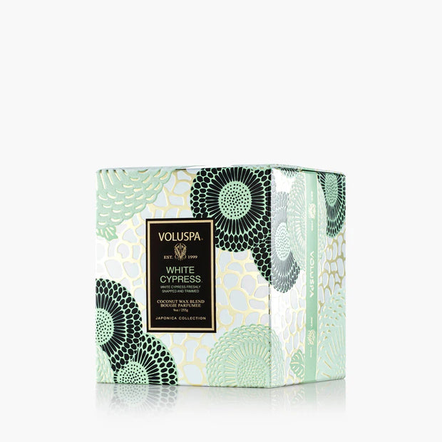 Voluspa White Cypress Classic Candle ~9oz