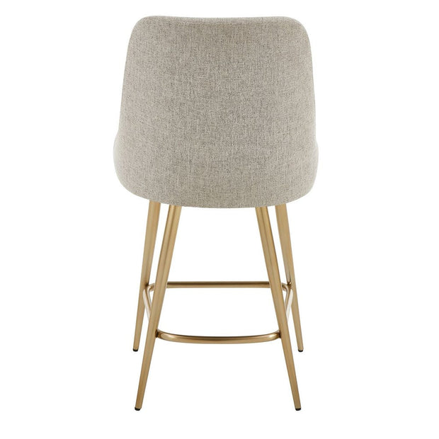 Uttermost Bramwell Heathered Taupe Fabric Counter Stool