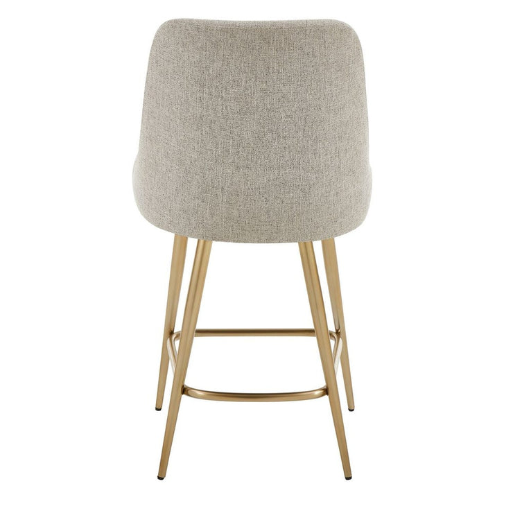 Uttermost Bramwell Heathered Taupe Fabric Counter Stool