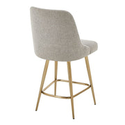 Uttermost Bramwell Heathered Taupe Fabric Counter Stool