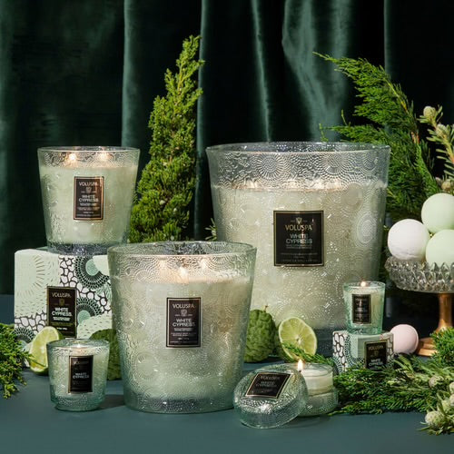 Voluspa White Cypress 5 Wick Hearth Candle ~123oz.