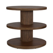Uttermost Top Tier Rich Dark Walnut Side Table