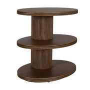 Uttermost Top Tier Rich Dark Walnut Side Table