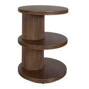 Uttermost Top Tier Rich Dark Walnut Side Table