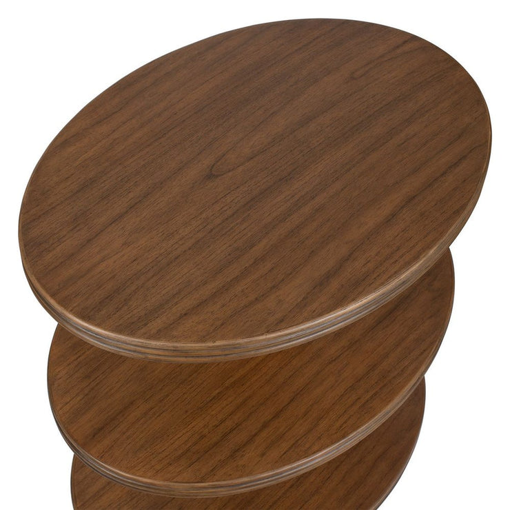 Uttermost Top Tier Rich Dark Walnut Side Table
