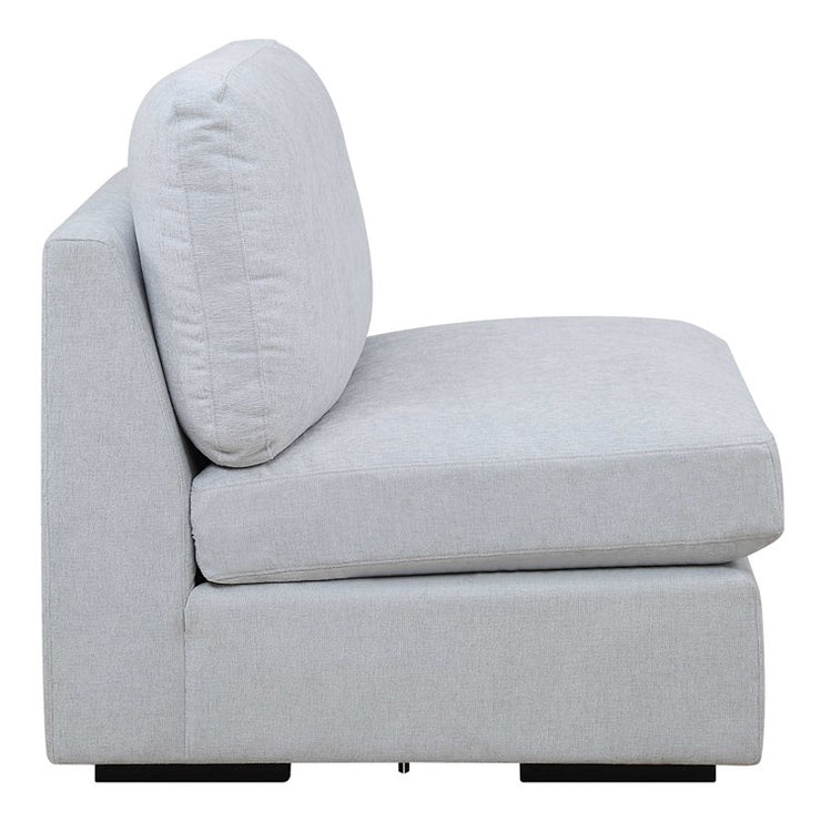 Uttermost Refuge Modular Armless Piece ~ Cloud Blue Performance Fabric