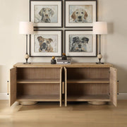 Uttermost Evanston Natural Modern 4 Door Cabinet