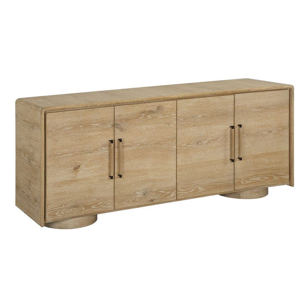 Uttermost Evanston Natural Modern 4 Door Cabinet