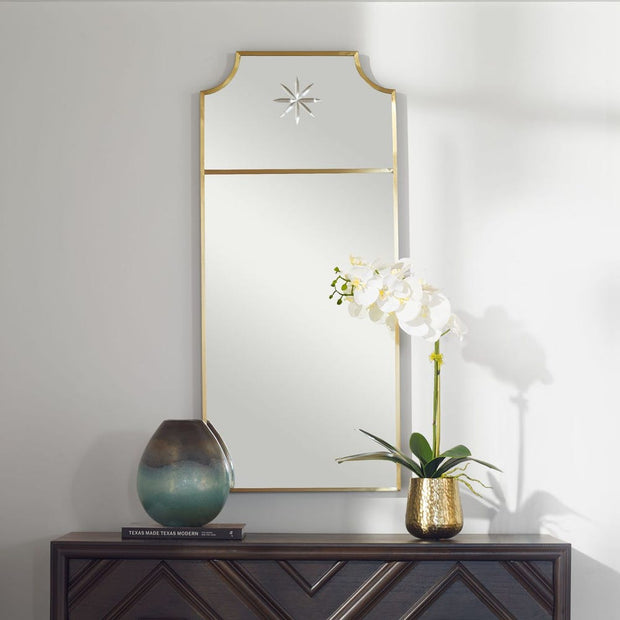 Uttermost Caddington Satin Brushed Brass Mirror