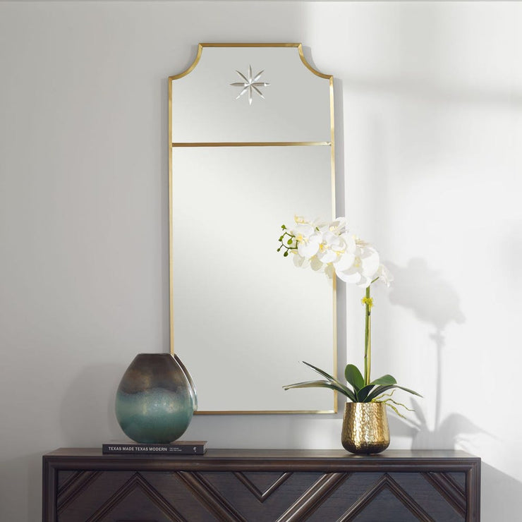 Uttermost Caddington Satin Brushed Brass Mirror