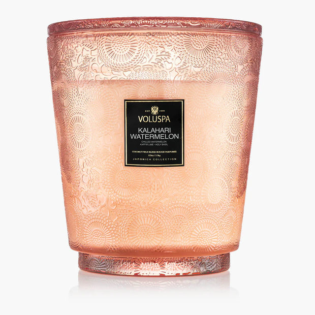 Voluspa Kalahari Watermelon 5 Wick Hearth Candle ~ 123oz