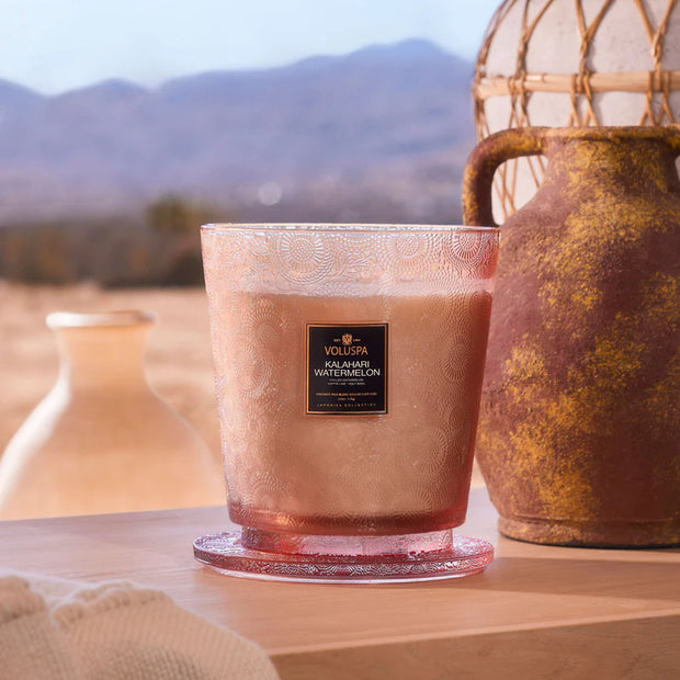 Voluspa Kalahari Watermelon 5 Wick Hearth Candle ~ 123oz