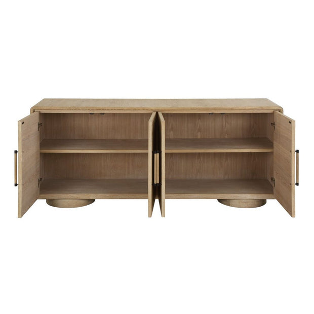 Uttermost Evanston Natural Modern 4 Door Cabinet