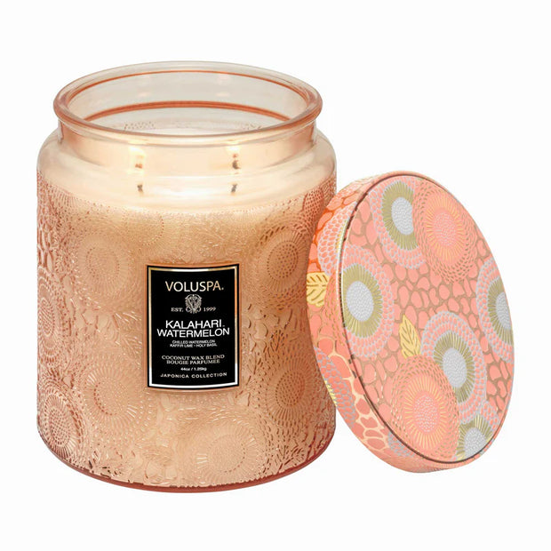 Voluspa Kalahari Watermelon Luxe Jar Candle ~ 44oz