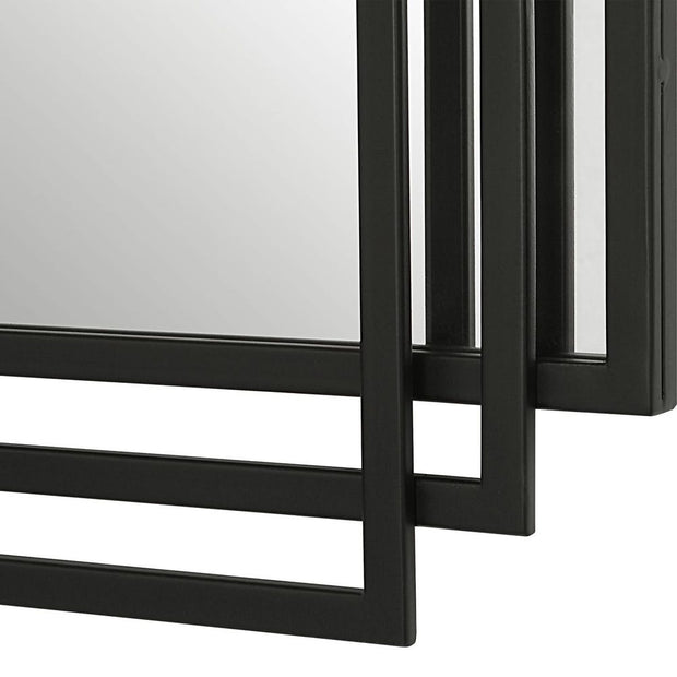 Uttermost Amherst Matte Black Mirror