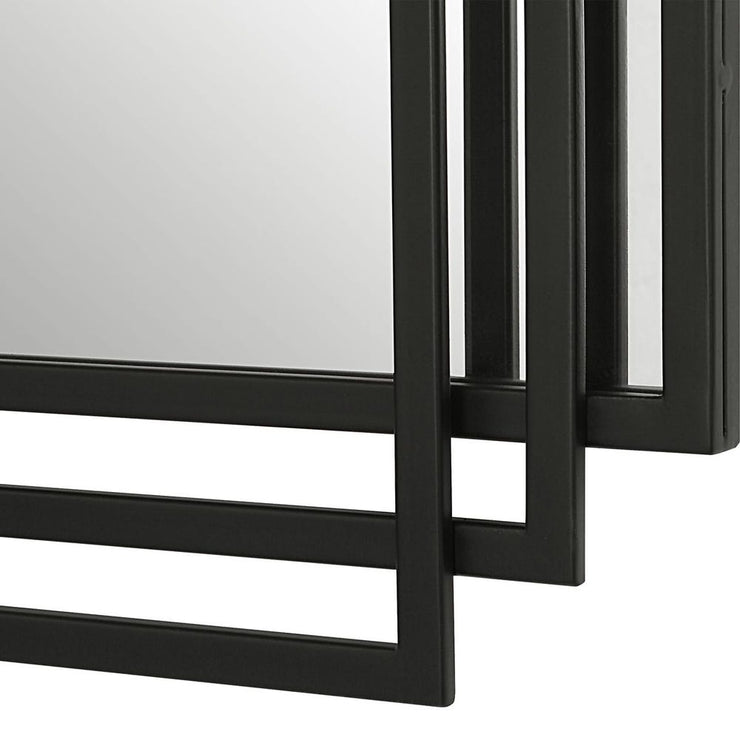 Uttermost Amherst Matte Black Mirror