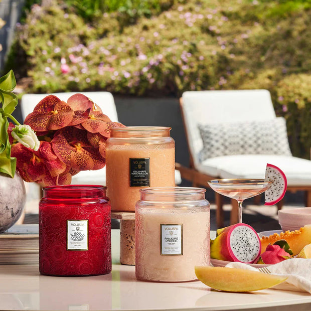 Voluspa Kalahari Watermelon Luxe Jar Candle ~ 44oz
